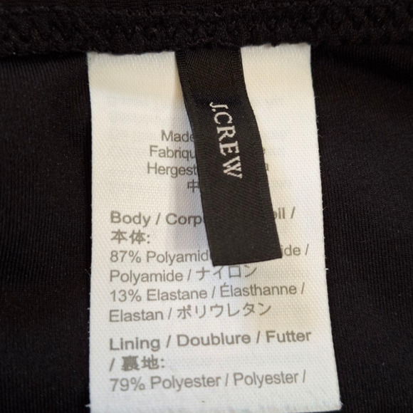 J. Crew Plus size Black strapless one piece gathered swimsuit size 20 - Picture 3 of 5